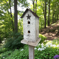 Handmade Vertical Wooden Birdhouse – Rustic Farmhouse Garden Decor