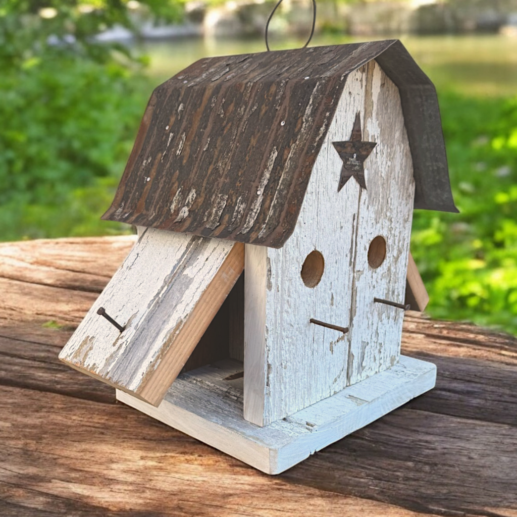 Rustic Farmhouse Style Handmade Wooden Birdhouse for Outdoor/Indoor Decor/ The Dairy Barn