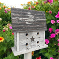 Rustic Primitive Wooden Handmade Birdhouse for Outdoors/ The Cloister