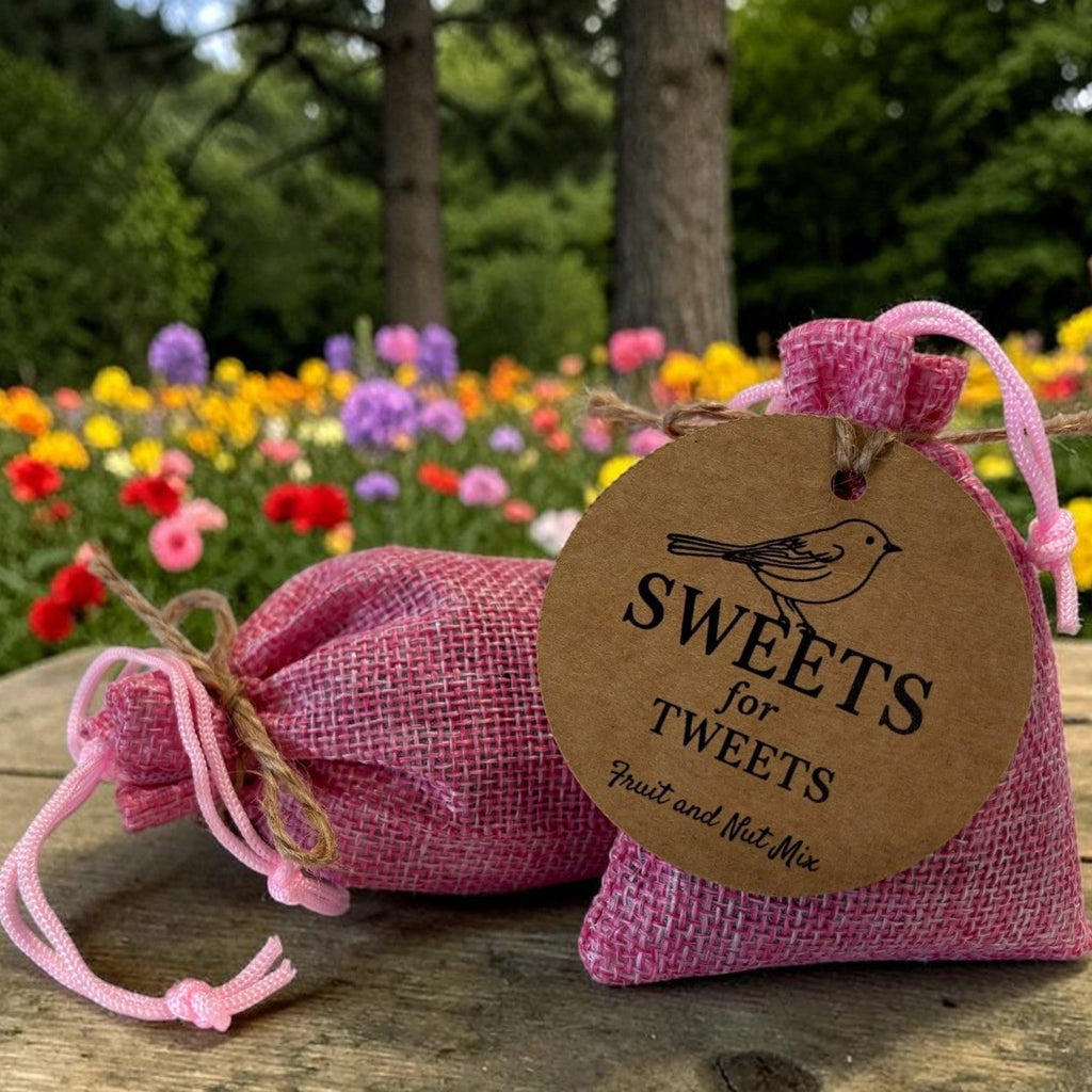 Fruit & Nut Birdseed Mix Gift | Rustic Burlap Bag | Bird Lover Gift | Feeder Add-On or Wedding Favor