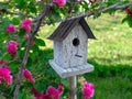 Small Handmade Reclaimed Wooden Wren Birdhouse/The Baby